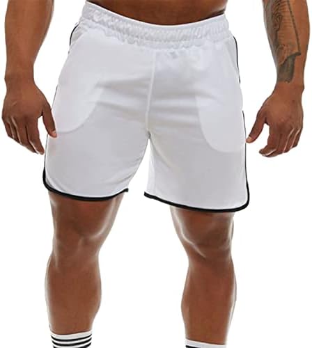 מכנסיים קצרים לגברים רצים מכנסיים קצרים ספורט כיס ריצת אימון ביצועי אימון מכנסי כושר קצרים תרגיל מכנסי זיעה קצרים