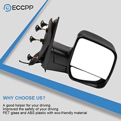 מראה צדדית של ECCPP, מראה אחורית ימנית מראה מתאימה 2003-2013 עבור פורד E-150 E-250 2004-2013 עבור פורד E-350