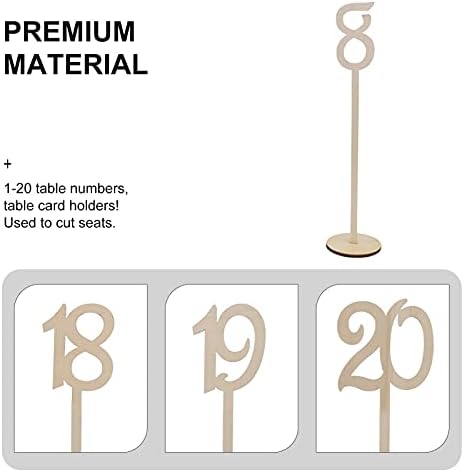 שולחן מספר מחזיקי עץ שולחן מספר 1-20 שולחן מספרים עם מחזיק בסיס שולחן מספרים עם עץ בסיס שולחן מספר מייצג יערי חתונה