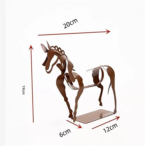 צ ' וניו פיסול סוס פיסול חלול שולחן עבודה דקורטיבי מתכת בעלי החיים קישוטי מתכת וברזל אמנות