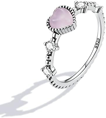 925 טבעת סטרלינג טבעת אהבה צורה טבעת טבעת טבעת טבעת שרף נקבה גודל 5