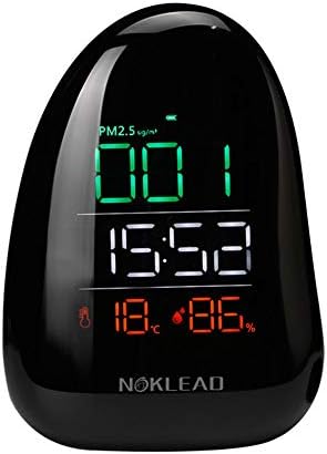 Moveski A8 צג איכות אוויר PM2.5 טמפרטורה RH METICIT METER מובנה 1000mAh -שחור