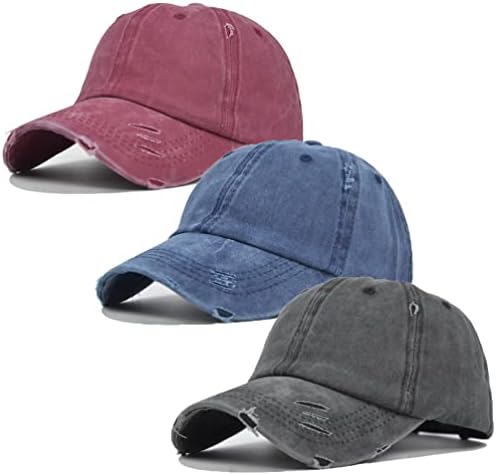 לוטיצלי נשים קוקו קוקו כובעי בייסבול שטפו כותנה כובעי פוני במצוקה