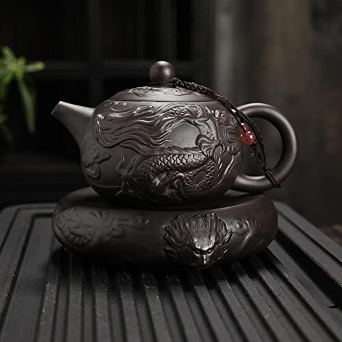 Luckymeet yixing סיר חרס סגול מתבשל קומקום סיר יחיד סיר תה רותח סט טקס תה טהור טקס תה כביתי ביצירת, שישי
