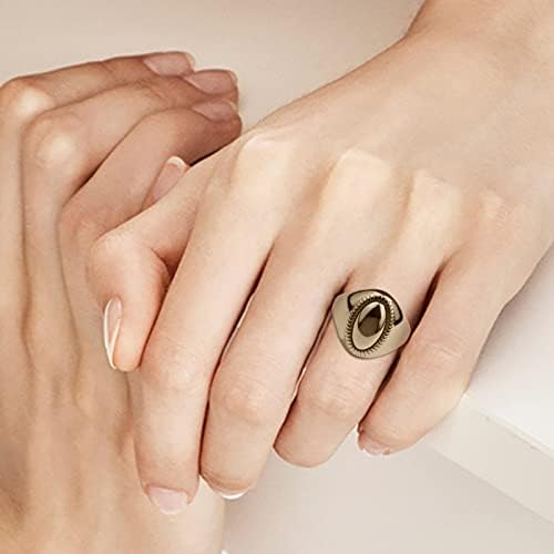 מערבי חתונה טבעת סגלגל חלק טבעת טבעת האהבה יום מתנות לנשים הם פופולרי ותכליתי חותם טבעות טבעת חפתים עבור אצבע