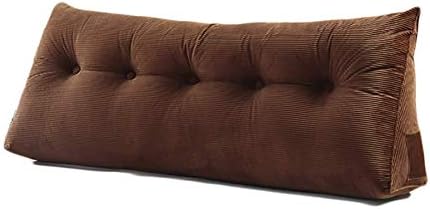 כרית משולש רך טופ, ראשית ראשית גדולה של מיטת טריז מיטת כרית מיטת אחורית תמיכה בקריאת כרית קפה 120x23x45 סמ
