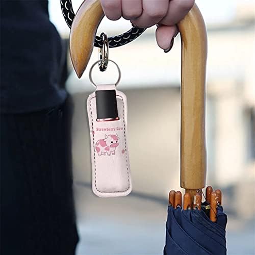 נשים של מחזיק מפתחות מחזיק מפתחות נסיעות איפור אביזרי נייד שפתון שרוול פאוץ גלוס צינור מחזיק מקל מחזיקי
