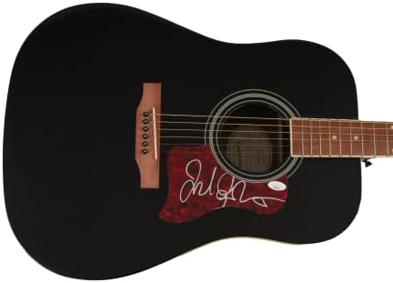 ג'ק ג'ונסון חתם על חתימה בגודל מלא של גיבסון אפיפון גיטרה אקוסטית עם אימות JSA - בין חלומות, הלאה ודק, לים, ישן דרך האגדות
