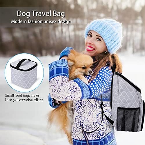 Baglher 丨 תיק נסיעות לכלבים, תרמיל תרמיל על חיות מחמד מאושרת על ידי חברת תעופה, תרמיל נסיעות לכלבים עם 2 קערות
