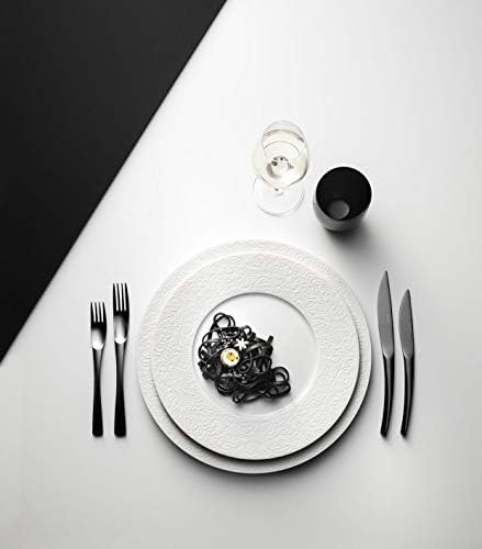 סט כלי אוכל שחור של דגרן - שיי 5 חלקים, מירור שחור, נירוסטה