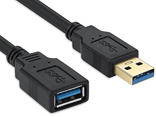 Westcowboy USB 3.0 כבל הרחבה 15ft, superspeed USB3.0 כבל מאריך זכר לנקבה עבור Paystation, Xbox, כונן קשיח, כונן הבזק