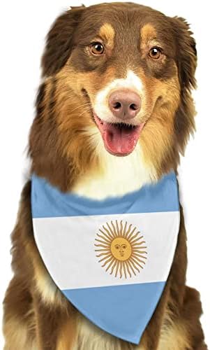 כלב בנדנות דגל של ארגנטינה לחיות מחמד בנדנה צעיף משולש ליקוק מטפחת אביזרי לכלבים חתולים