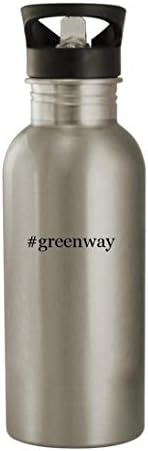 מתנות Knick Knack Greenway - בקבוק מים מפלדת אל חלד 20oz, כסף