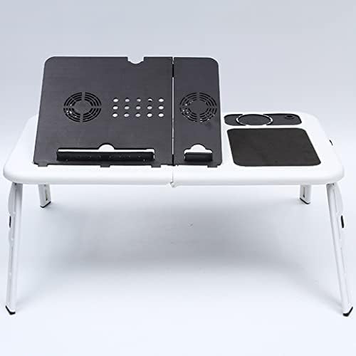 KFJBX מתקפל מחשב נייד שולחן כתיבה שולחן מחשב מתכוונן שולחן מגש מאוורר קירור למגש ספה מיטה מחברת לשולחן המחשב