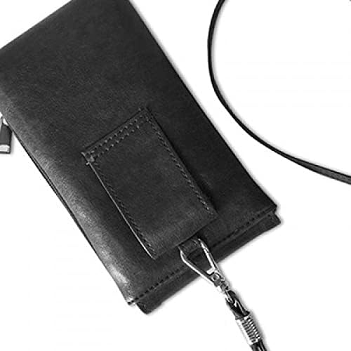 מברשת קו אנכי מרקם טלפון ארנק ארנק תליה כיס נייד כיס שחור