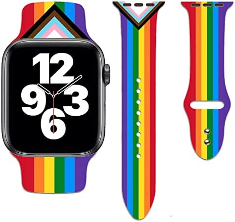 צפו להקות תואמות ל- Apple Watch, החלפת רצועות סיליקון רכות מתכווננות להחלפה לסדרה Iwatch 7 6 5 4 3 2 1