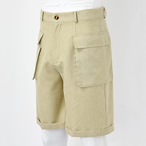 גברים גדול וגבוה גברים של אביב קיץ מקרית מכנסיים מכנסיים כותנה ספורט חוף מכנסיים מכנסיים קצרים עם כיסים פרחוני