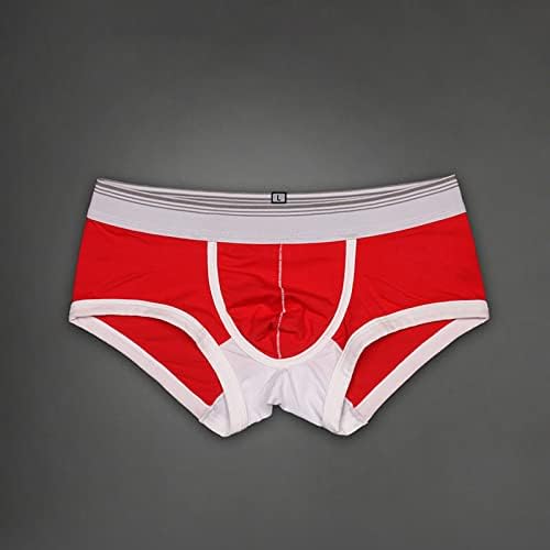 BMISEGM תחתוני כותנה גברים תחתוני אופנה תחתונים מכנסיים קצרים של גברים סקסים תחתונים תחתונים מודפסים גברים שטוחים של גברים