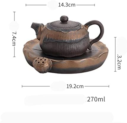 SDFGH XIANGZHENG ערכת תה קרמיקה יחידה סט רטרו קומקום רטרו יפני סט תה זיגוג יפני