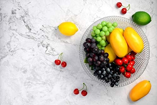 קערת פירות רשת Iberg מחזיק סל פירות דקורטיבי למטבח, קבלת פנים, שולחן אוכל