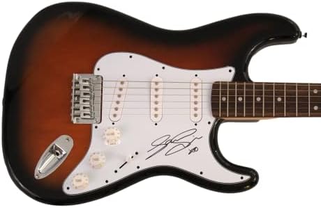 סם סמית 'חתום על חתימה בגודל מלא פנדר סטרטוקסטר גיטרה חשמלית עם אימות ג'יימס ספנס JSA - אהבה הולכת, הריגוש של הכל, בשעה