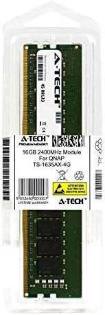 מודול A-Tech 16GB עבור QNAP TS-1635AX-4G Desktop & WorkBoardboard תואם DDR4 2400MHz זיכרון זיכרון