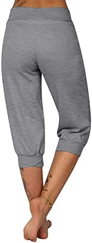 מכנסי זיעה כותנה קצרים ורוד סקורט סקרנץ 'מכנסיים קצרים לנשים לנשים ספורט כיס זורם מכנסיים קצרים עם הרמת התחת