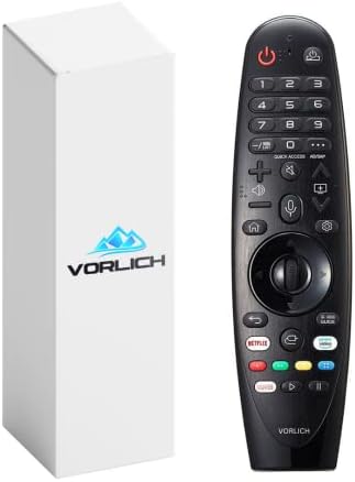 VORLICH® AN -MR20GA שלט רחוק אוניברסלי לטלוויזיה חכמה LG - בקרת קול - פונקציית מצביע עכבר - החלפה ישירה ל- LG AN
