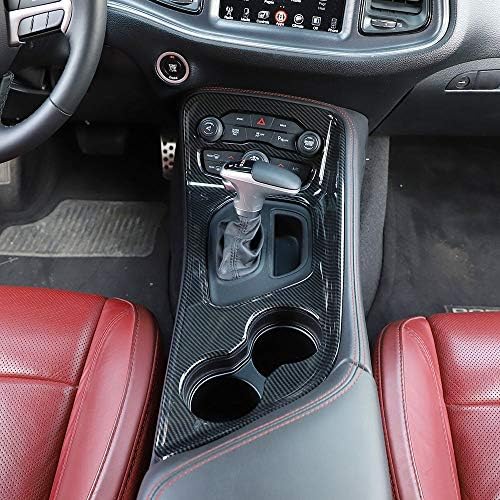 Voodonala עבור Challenger ABS ABS Parbon Gear Shift Shift Trim to 2015-2022 Dodge Challenger
