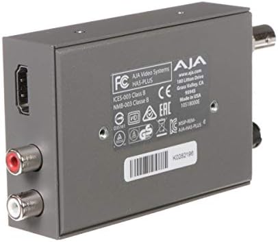 AJA HA5-PLUS HDMI ל- 3G-SDI Mini-Converter, תומך 8 CH של HDMI Audio משובץ