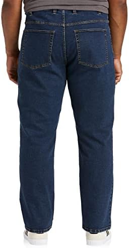 ג 'ינס גברים בגזרה נינוחה / ג' ינס מתיחה נוחות גבוהה, סגנון 5 כיס