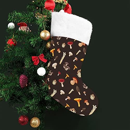 כל מיני פטריות גרבי גרב תלויים לחג המולד לעץ עץ חג המולד תפאורה ביתית של חג