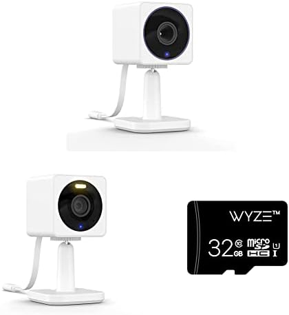 Wyze Cam OG טלפוטו מקורה/חיצוני 1080p Wi-Fi מצלמת אבטחה בית חכם, מצלמת אבטחה לבנה וקמה OG, מצלמת אבטחה מקורה/חיצונית,