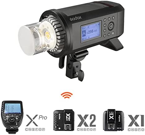 Godox ad600pro ערכה 600Ws TTL Flash 2.4G 1/8000S 2600mAh סוללה 360 הבזקי חשמל מלאים, 0.01-0.9 מחזור עבור Canon