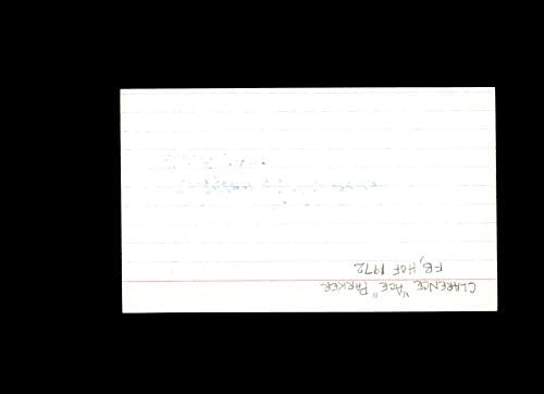 אייס פארקר חתום 3x5 כרטיס אינדקס חתימה