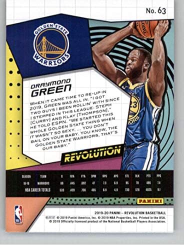 2019-20 מהפכת פאניני 63 Draymond Green Golden State Warriors כרטיס מסחר בכדורסל NBA