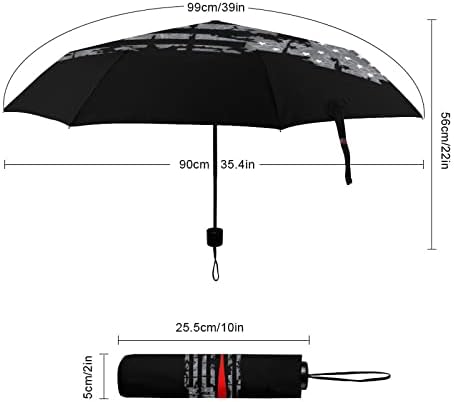 אמריקאי דגל בייסבול בת 3 קפלים נסיעות מטרייה נגד רוח עמיד מטריות אופנתי אוטומטי פתוח מטרייה