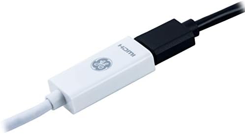 Ge Mini Displayport Thunderbolt למתאם HDMI, התואם ל- Apple IMAC, MacBook ו- PC, תומך ב- Full HD 1080p ו- 4K Ultra HD,