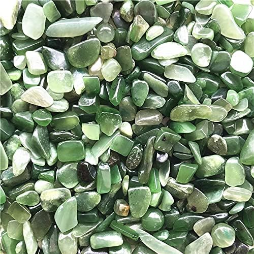Ruitaiqin Shitu 50G 5-7 ממ ירוק טבעי ג'ספר ירקן אבן מלוטש רייקי צ'אקרה ריפוי גבישים אבנים טבעיות ומינרלים YLSH113