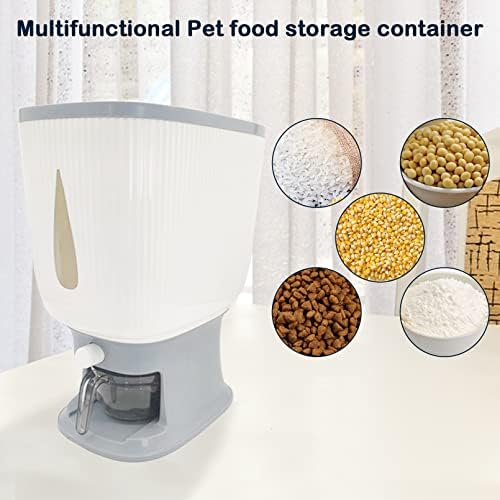 קטסון אוטומטי-כלב מזון אחסון מיכל, אטום לחיות מחמד לטפל אורז סל גדול דגנים יבש מזון אחסון מכולות עם כוס מדידה
