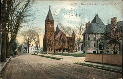 בית העירייה והספרייה פיירהאבן, מסצ ' וסטס, מאסטרס, גלויה עתיקה מקורית משנת 1908