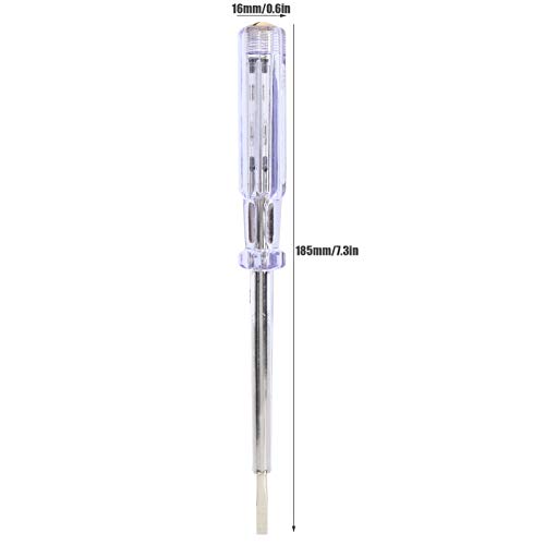 עיפרון בדיקת סיביות מברג מברג Fafeicy, כלי חשמלאי קומפקטי מתח חשמלי, עם קליפ מאחור, AC100250V, עיפרון בדיקה