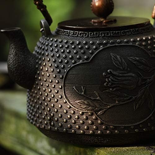 תה ברזל קומקום ברזל תה הכנת סיר ברזל קיבולת גדולה KUNG FU SEET SEET תה הכנת תה טקס תה קומקום, PIBM, ברזל, 22 * ​​14 * 9