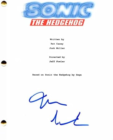 ג'יימס מרסדן החתום על חתימה סוניק תסריט הסרטים המלא של הקיפוד - סייקלופים ב- X -Men, סופרמן חוזר, קסום, 27 שמלות, המחברת,