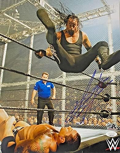 WWE בלעדי קברן חתום חתימה עם חתימה 11x14 אימות JSA 15 - תמונות היאבקות עם חתימה