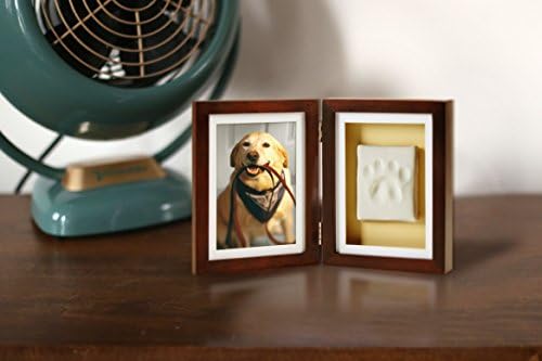מסגרת תמונה מזכרת לחיות מחמד עם ערכת חותם חימר, מושלם לאוהבי חיות מחמד, אספרסו