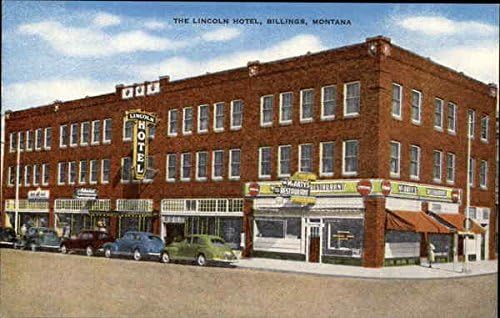 מלון לינקולן בילינגס, מונטנה MT גלויה עתיקה מקורית