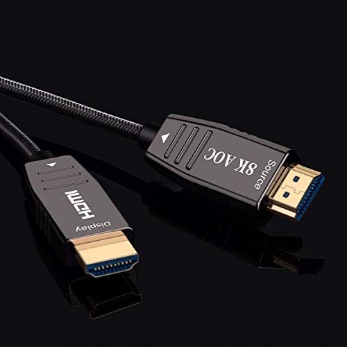 Conbeer 8K סיבים אופטיים HDMI 2.1 כבל 100ft, UHD HDR 8K 48GBPS, 8K@60Hz 4K@120Hz דינמי HDR 10, EARC, HDCP2.2, 4: 4: