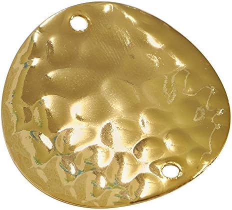 סופיה תאגיד-63-גרם אבזר חלקי, מתכת צלחת, 2 חורים, כ. 1.1 סנטימטרים, זהב מעגל, 1 חתיכה