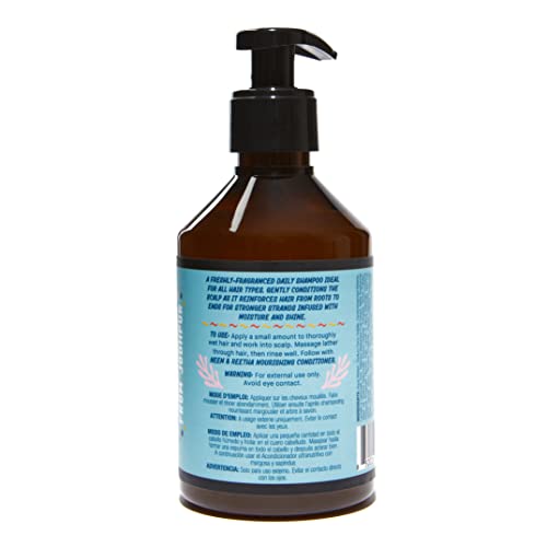 שמפו מזין במיוחד של איורוויטה עם נים וריתה-ניקוי יומיומי עדין לכל סוגי השיער-מזין את הקרקפת והשורשים-מרכיבים